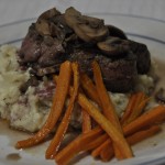 Sauteed Beef Tenderloin in Mushroom Pan Sauce