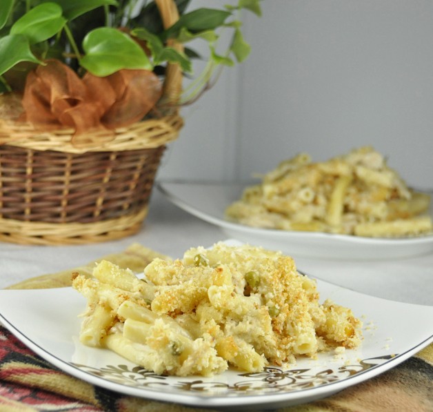 Turkey Tetrazzini made with leftover Thanksgiving turkey