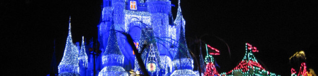 Cinderella and the castle in the Magic Kingdom Parade