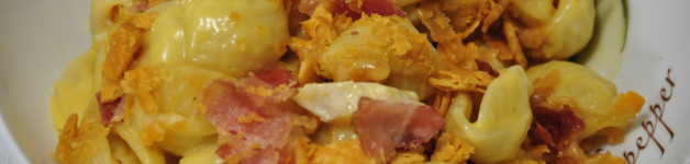 Cheesy Cheez-It Bacon Macaroni & Cheese