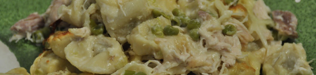 Chicken Tortellini Bake with Peas
