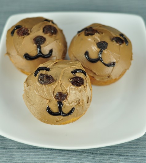 Easy Groundhog Day Caramel Cupcakes