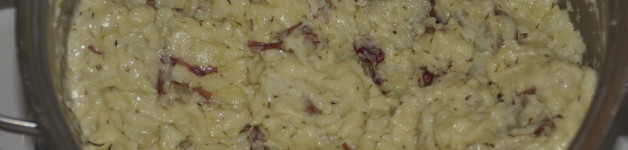 Garlic Smashed Potatos from the New York Wine and Culinary Center