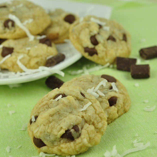 Mini Coconut Chocolate Chip Cookies