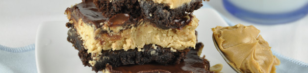 Buckeye Brownies made with Brownie Mix