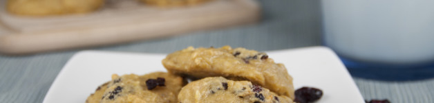 Honeyed Banana Berry Cake Cookies. Healthier than using oil or butter!