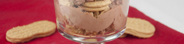 Nutter Butter Icebox Cake with a Chocolate Pudding Mousse. Perfect for a birthday or special occasion!