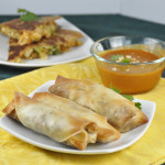 Crispy Baked Pork Spring Rolls