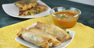 Crispy Baked Pork Spring Rolls