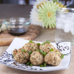 Asian Turkey Meatballs With Lime Sesame Dipping Sauce