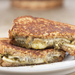 Spinach-Basil Pesto Grilled Cheese Sandwich