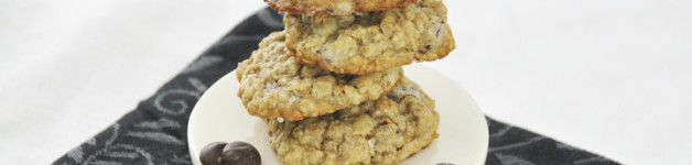 Thick & Chewy Oatmeal Chocolate Chip Cookies Recipe. The best!