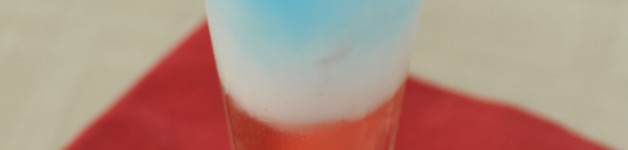 Layered Patriotic Non-Alcoholic Drink for the 4th of July. Kid-friendly!