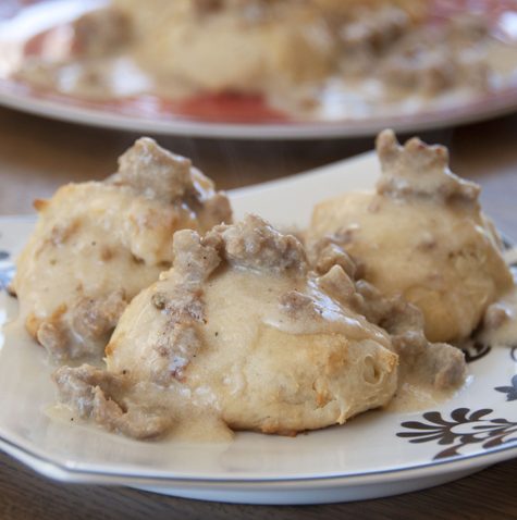 Drop Biscuits and Sausage Gravy Recipe