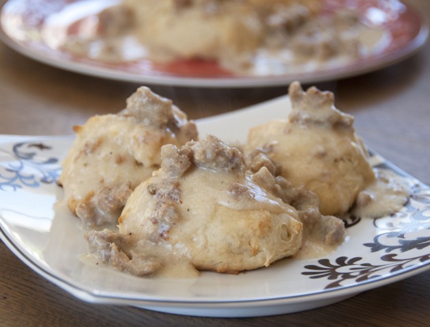 Drop Biscuits and Sausage Gravy Recipe