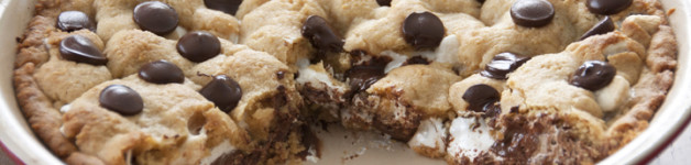S'mores Pie Recipe with a graham cracker crust and marshmallow creme