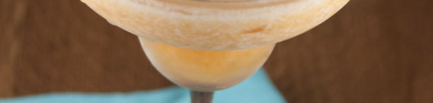 Frozen Peach Daiquiri Recipe made with fresh overripe peaches.