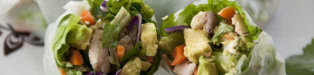 Chicken Avocado Spring Rolls Recipe with Avocados from Mexico