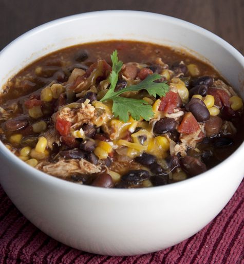 Crock Pot Chicken Taco Soup Recipe (Easy Post Trick-Or-Treating Meal!)