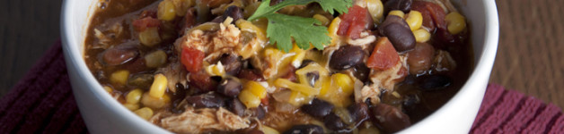 Crock Pot Chicken Taco Soup Recipe (Easy Post Trick-Or-Treating Meal!)