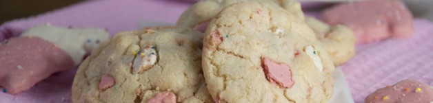 Frosted Animal Chunk Cookies Circus Animal Cookies Recipe with sugar cookies as the base
