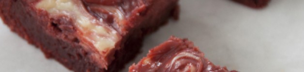 Red Velvet Cheesecake Swirl Brownie Recipe. Perfect dessert for Valentine's Day or Christmas.