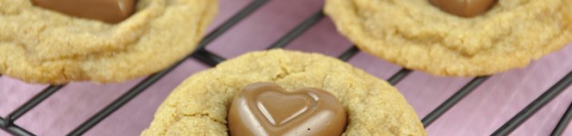 Chocolate Heart Biscoff Cookies Recipe for Valentine's day. Made with Dove chocolates or Hershey's heart shaped chocolates.