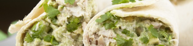 Healthy Avocado Chicken Salad Recipe that is high in protein and made with Greek Yogurt instead of mayonnaise.