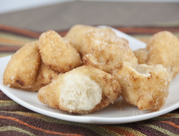 Cinnamon Sugar Fried Dough recipe using store bought pizza dough