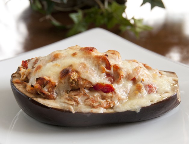 These delicious Grilled Stuffed Eggplant Boats can be served as an appetizer or a main course and are fun for a summer grilling recipe.