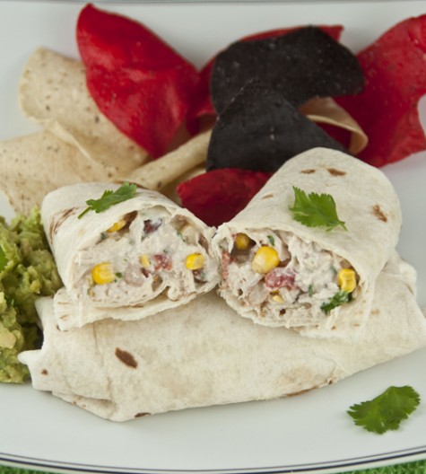 You will love this recipe that is a Mexican twist on chicken salad lightened up with Greek yogurt. Easy summer meal and no need to turn on the oven!