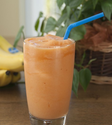 A great tasting healthy smoothie made with fruits and vegetables. This smoothie recipe is so tasty that kids (or adults) will not even know it's good for them.
