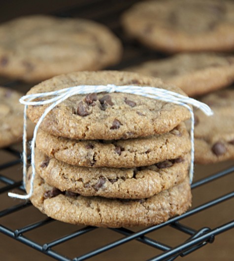 Delicious Browned Butter Chocolate Chip Cookies made with browned butter, mostly brown sugar, and mini semi-sweet chocolate chips. This is my favorite chocolate chip cookie to make.