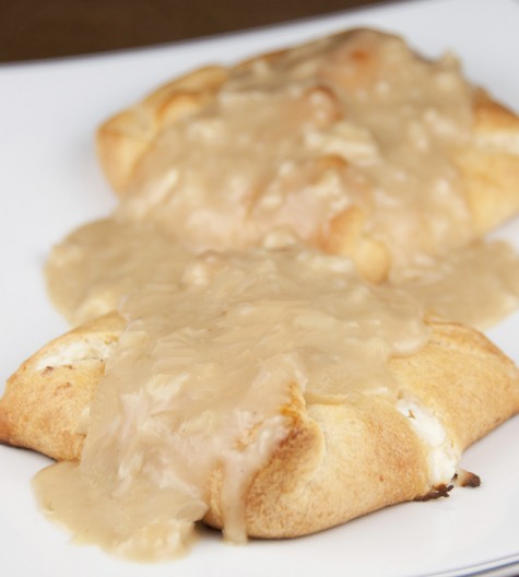 Chicken Stuffed Crescent Rolls are soft crescent wraps with a creamy chicken filling inside - an easy weeknight meal for families who are always on the go! Kids will absolutely love these.