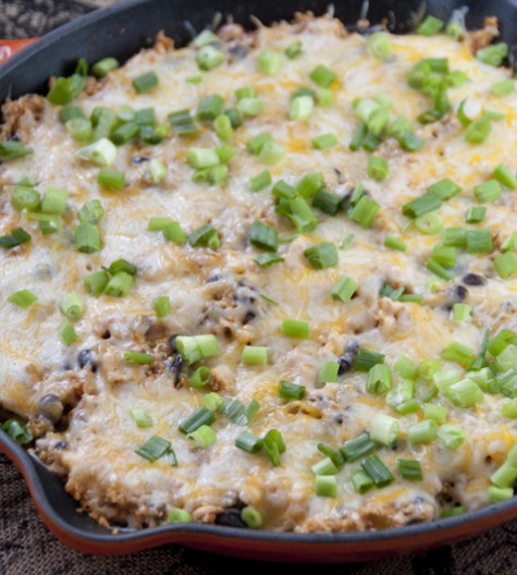 This Southwest Chicken skillet is all made in one pan which makes for a quick and easy weeknight dinner with minimum effort and clean up required! Try it for your next Mexican food night.