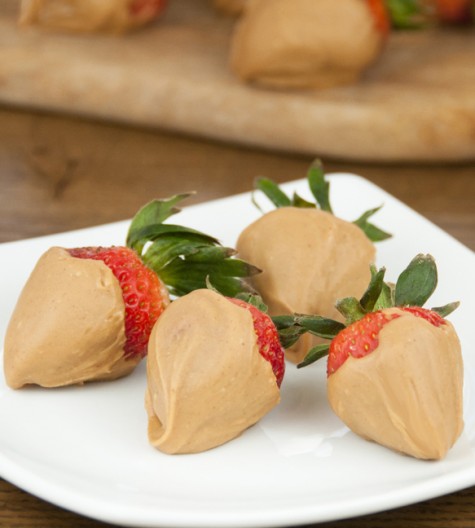 Peanut Butter Covered Strawberries are perfect for Valentine's day, date night, or any summer party!