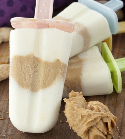 Cool off this summer with Peanut Butter Honey Greek Yogurt Pops. They are a healthy, easy-to-make popsicle recipe and you only need 4 simple ingredients!