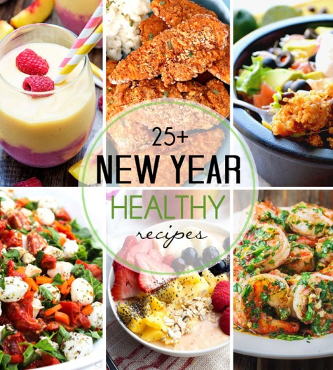 Over 25 Healthy Recipes for the New Year - food ideas to get you back on track after all of the holiday eating!