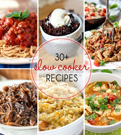 Over 30 Slow Cooker Recipes to get those meals on the table for your family with hardly any effort at all! These are great for parties and potlucks, as well.