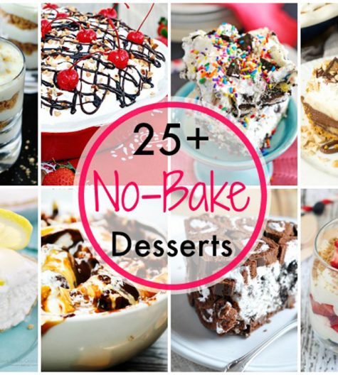 Recipes for more than 25 No Bake Desserts to keep your kitchen cool this spring and summer! Who says you can't have sweets all summer long without turning on your oven!?