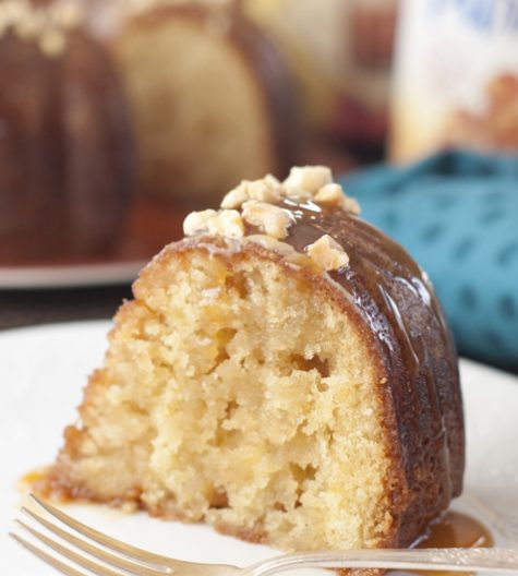 Salted Caramel Kentucky Butter Cake is a homemade moist and buttery cake recipe with an irresistible caramel butter sauce that is rich, addictive, delicious, and soaks right into the cake!