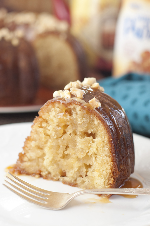 Salted Caramel Kentucky Butter Cake | Wishes and Dishes