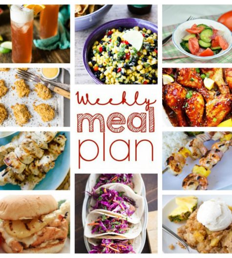 Weekly Meal Plan {Week 55} – 10 great bloggers bringing you a full week of recipes including dinner, sides dishes, and desserts to complete your week!