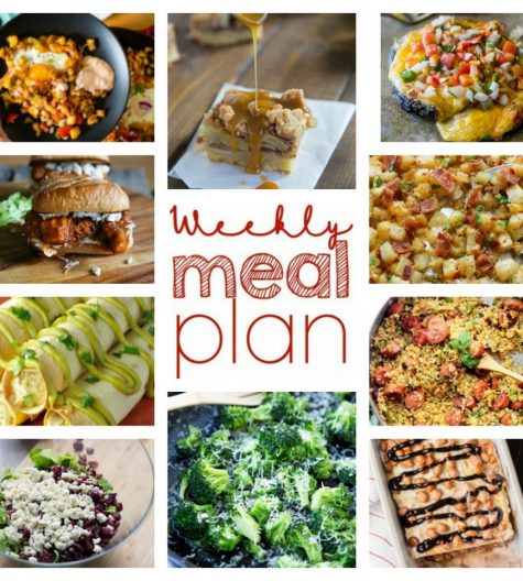 Weekly Meal Plan {Week 62} – 10 great bloggers bringing you a full week of super quick and easy recipes including dinner, sides dishes, and desserts!