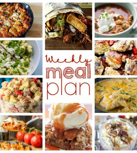 Your Weekly Meal Plan {Week 63} – 10 food bloggers coming together to bring you a full week of recipes including dinner, sides dishes, and desserts!