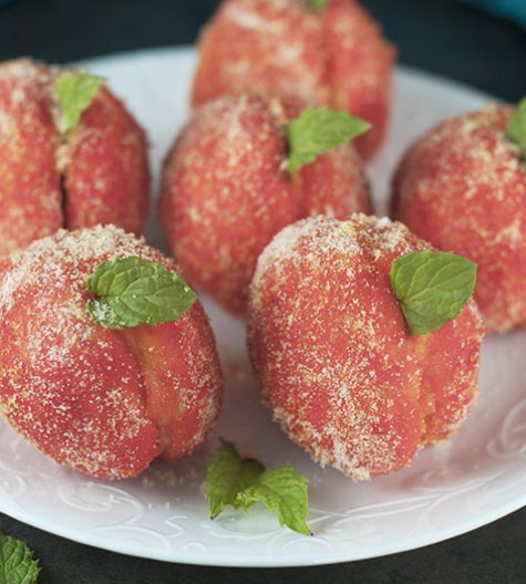 Italian Ricotta "Peach" Cookies with a sweet ricotta filling will look beautiful on your holiday cookie trays & are a show-stopping dessert recipe for any occasion!