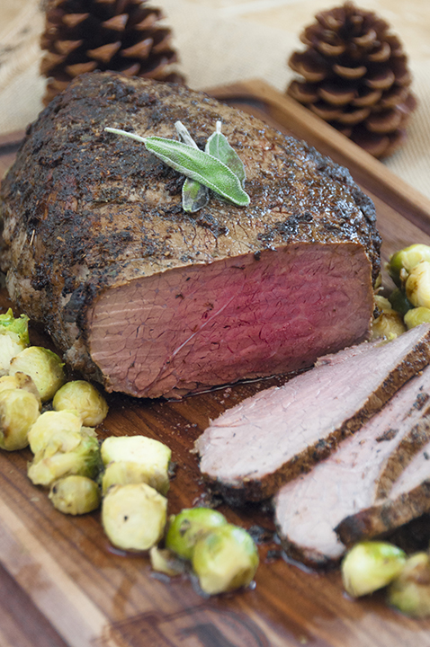 How do you prepare a New York loin roast?