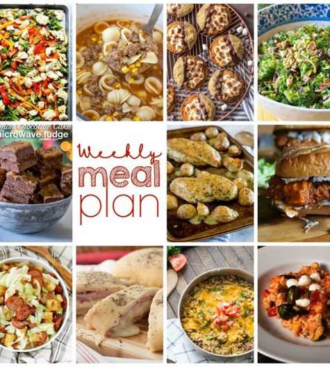 Weekly Meal Plan {Week 77} – 11 food bloggers collaborating to bring you one full week of recipe ideas including dinner, sides dishes, and desserts for the New Year!