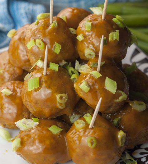 Firecracker Chicken Meatballs recipe can be an easy, light party appetizer or serve them over rice and make a healthy weeknight dinner out of them! They have a nice spicy kick to them but can be toned down to your liking!