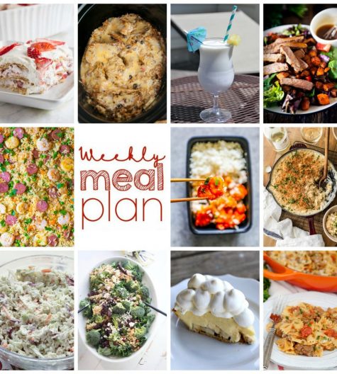 Weekly Meal Plan {Week 102} - 10 great bloggers bringing you a full week of summer-friendly recipes including dinner, sides dishes, and desserts!